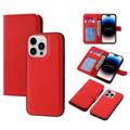 Étui Portefeuille Amovible pour iPhone 14 Pro - Rouge