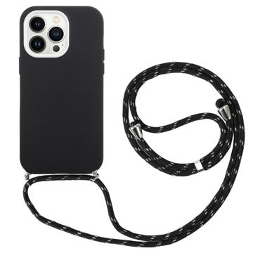 Coque Hybrid 360 iPhone 14 Pro Max avec Lanière - Noir