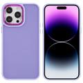 Coque Hybride Mat Plated Yarn iPhone 14 Pro - Violet