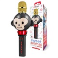 Microphone Karaoke Forever AMS-100 Sweet Animal pour Enfant - Noir