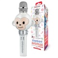 Microphone Karaoke Forever AMS-100 Sweet Animal pour Enfant - Blanc