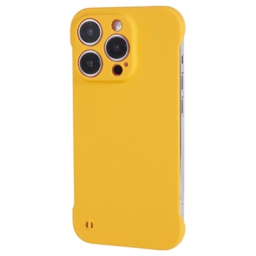 Coque iPhone 13 Pro en Plastique Sans Cadre - Jaune