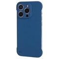 Coque iPhone 14 Pro Max en Plastique Sans Cadre - Bleu Foncé