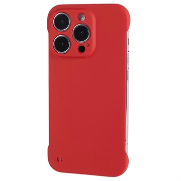 Coque iPhone 14 Pro Max en Plastique Sans Cadre - Rouge