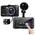 Kit de Caméra de Voiture Avant et Arrière avec Capteur G - 1080p/720p (Emballage ouvert - Acceptable)
