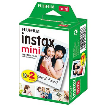 Pellicule Fujifilm pour Instax Mini - 10 feuilles x 2 paquets - Blanc