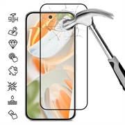 Protecteur d'écran Honor X80i en verre trempé Couverture complète - 9H - Bord noir