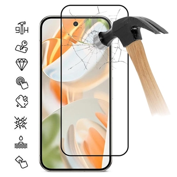 Protecteur d\'écran Motorola Moto G57 en verre trempé Couverture complète - 9H - Bord noir