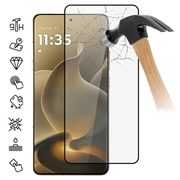 Protecteur d'écran Motorola Signature en verre trempé Couverture complète - 9H - Bord noir