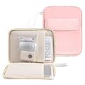 Housse à ouverture totale pour tablette/ordinateur portable avec plusieurs compartiments - Rose