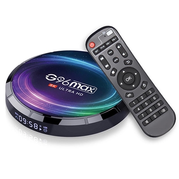 Box TV G96 Max 8K Ultra HD Android 11 avec Bluetooth - 4Go/128Go (Emballage ouvert - Acceptable)