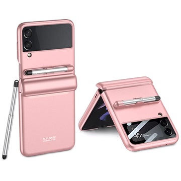 Coque Hybride Samsung Galaxy Z Flip3 5G GKK avec Stylet - Rose