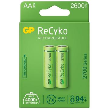 GP ReCyko 2700 Piles AA rechargeables 2600mAh