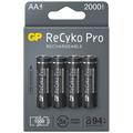 GP ReCyko Pro Piles AA rechargeables 2000mAh - 4 Pcs.