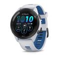 Garmin Forerunner 265 Sports Smartwatch - 46mm - Pierre blanche / Bleu marée