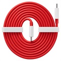 Câble USB Type-C OnePlus Warp Charge 5481100048 - 1.5m (Emballage ouvert - Bulk) - Rouge / Blanc
