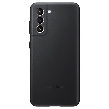 Coque Samsung Galaxy S21 5G en Cuir EF-VG991LBEGWW (Emballage ouvert - Excellent) - Noire