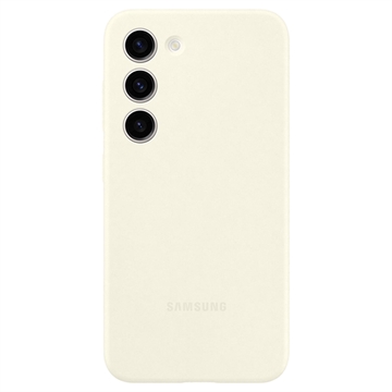 Coque Samsung Galaxy S23+ 5G en Silicone EF-PS916TUEGWW - Crème