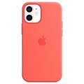 Coque Silicone avec MagSafe iPhone 12 Mini Apple MHKP3ZM/A - Rose Agrume