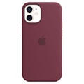Coque Silicone avec MagSafe iPhone 12 Mini Apple MHKQ3ZM/A - Prune Violet