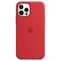 Coque Silicone avec MagSafe iPhone 12/12 Pro Apple MHL63ZM/A - Rouge