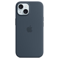 Coque iPhone 15 en Silicone avec MagSafe Apple MT0N3ZM/A - Bleu Orage