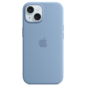 Coque iPhone 15 en Silicone avec MagSafe Apple MT0Y3ZM/A - Bleu d\'hiver