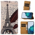 Étui Portefeuille Nothing Phone (2) - Série Glam - Tour Eiffel
