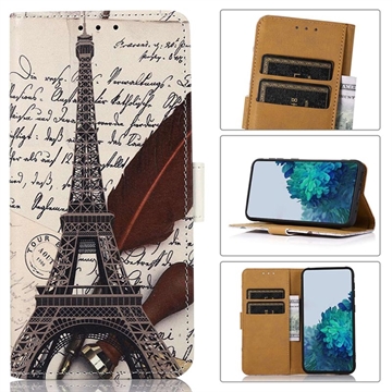 Étui Portefeuille OnePlus 10T/Ace Pro - Série Glam - Tour Eiffel