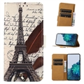 Étui Portefeuille Samsung Galaxy A14 - Série Glam - Tour Eiffel