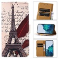 Étui Portefeuille Samsung Galaxy A53 5G - Série Glam - Tour Eiffel