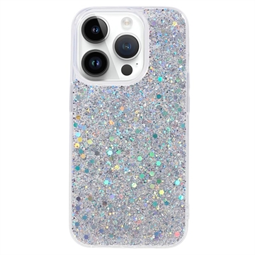 Coque iPhone 15 Pro Max en TPU Glitter Flakes