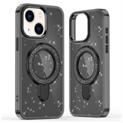 Coque hybride pailletée iPhone 15 avec Kickstand - Compatible MagSafe