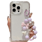Coque hybride iPhone 16 Pro Max anti-chocs avec dragonne - Transparente