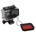 Filtre de plongée GoPro 5/6/7 pour boîtier standard - 58mm - Rouge