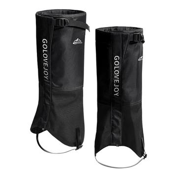 Golovejoy HX39 Guêtres imperméables - Doublure en peluche pour la randonnée, l\'escalade et le ski - M - Noir