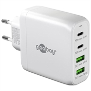 Chargeur rapide multiport Goobay 68W PD GaN - Blanc