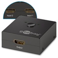 Goobay Manual Dual HDMI Switch - 1080p HD - Black