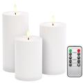 Bougies LED d'extérieur Goobay - 3 Pcs. - Blanc chaud