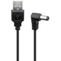Goobay Câble USB avec prise d'alimentation 5.5x2.1mm - 1.5m - Noir