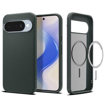 Coque MagSafe Google Pixel 10/10 Pro en TPU Spigen Liquid Air Mag - Vert abyssal