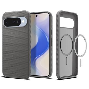 Coque MagSafe Google Pixel 10/10 Pro en TPU Spigen Liquid Air Mag - Gris marbré