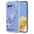 Coque Google Pixel 10a en TPU à motif floral - Violete