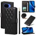 Étui Google Pixel 10a portefeuille matelassé luxueux - Noir