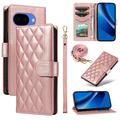 Étui Google Pixel 10a portefeuille matelassé luxueux - Or rose