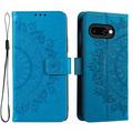 Étui Portefeuille Google Pixel 10a Mandala Série - Bleu