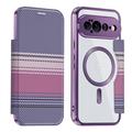 Étui à rabat magnétique élégant Google Pixel 11 Pro XL avec emplacements pour cartes RFID - Violet