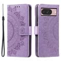 Étui Portefeuille Google Pixel 11 Mandala avec dragonne - Violet