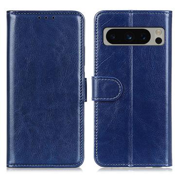 Étui Portefeuille Google Pixel 8 Pro avec Fermeture Magnétique - Bleu