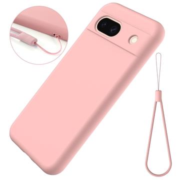 Coque Google Pixel 8a en Silicone Liquide - Rose